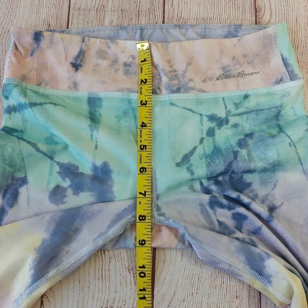 Eddie Bauer navy graphic tee & tie dye legging set sz L (14/16)